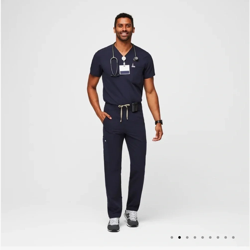 Figs -Axim Cargo Scrub Pants Mens XXL - navy